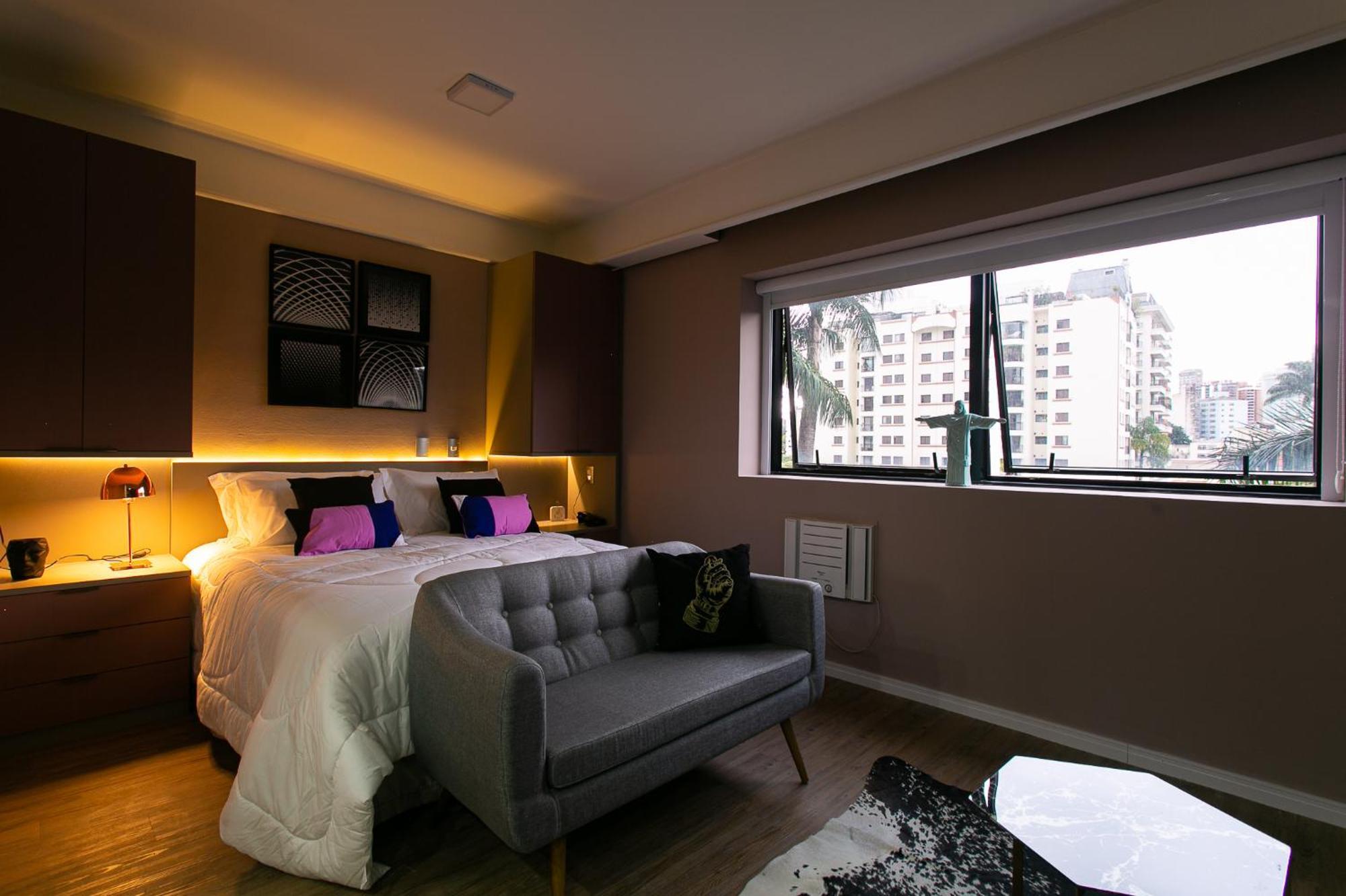 Ben - Flats Completos Com Limpeza Diaria E Estacionamento Incluso Apartman São Paulo Szoba fotó